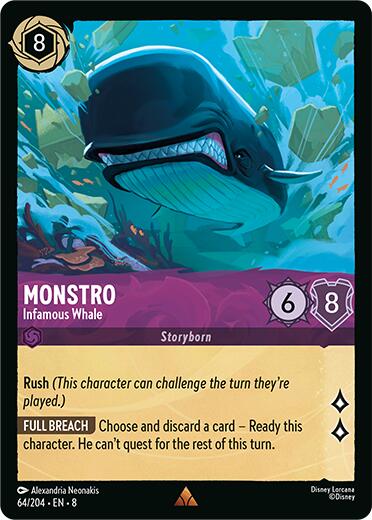 Monstro - Infamous Whale (64/204) [Reign of Jafar] | Infinity Cards & Collectibles