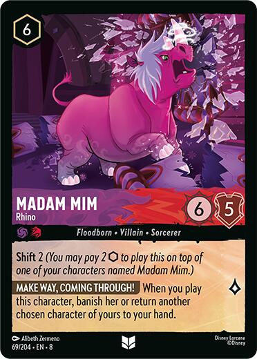 Madam Mim - Rhino (69/204) [Reign of Jafar] | Infinity Cards & Collectibles