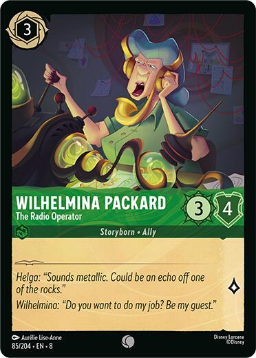 Wilhelmina Packard - The Radio Operator (85/204) [Reign of Jafar] | Infinity Cards & Collectibles