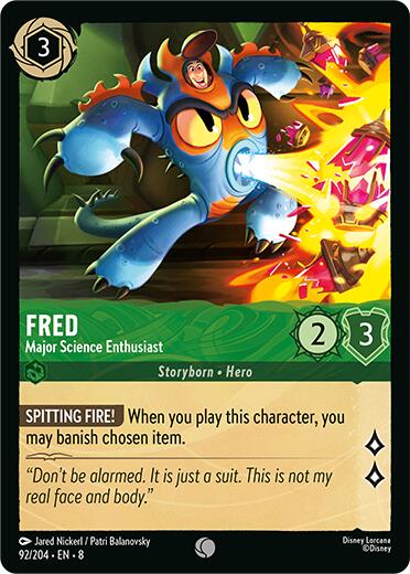 Fred - Major Science Enthusiast (92/204) [Reign of Jafar] | Infinity Cards & Collectibles