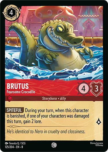 Brutus - Fearsome Crocodile (125/204) [Reign of Jafar] | Infinity Cards & Collectibles