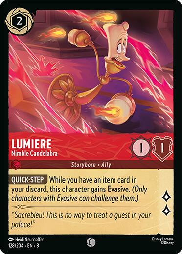 Lumiere - Nimble Candelabra (128/204) [Reign of Jafar] | Infinity Cards & Collectibles