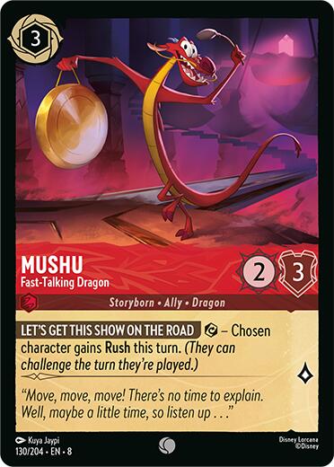 Mushu - Fast-Talking Dragon (130/204) [Reign of Jafar] | Infinity Cards & Collectibles