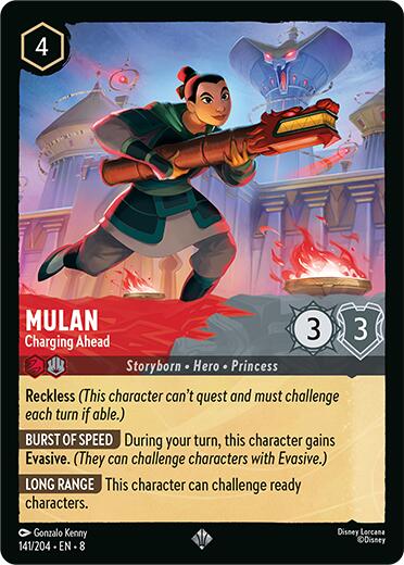 Mulan - Charging Ahead (141/204) [Reign of Jafar] | Infinity Cards & Collectibles