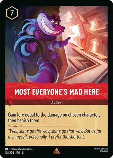 Most Everyone's Mad Here (151/204) [Reign of Jafar] | Infinity Cards & Collectibles