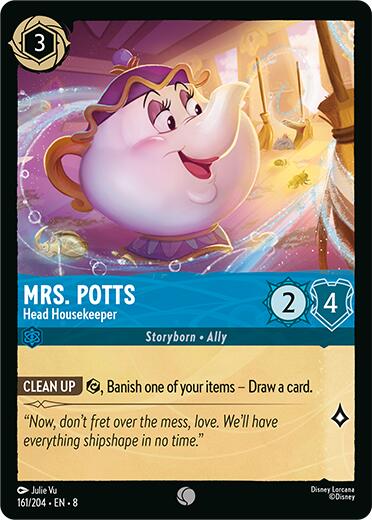 Mrs.Potts - Head Housekeeper (161/204) [Reign of Jafar] | Infinity Cards & Collectibles