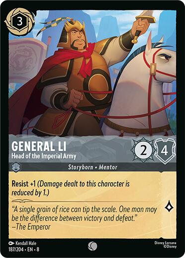General Li - Head of the Imperial Army (187/204) [Reign of Jafar] | Infinity Cards & Collectibles