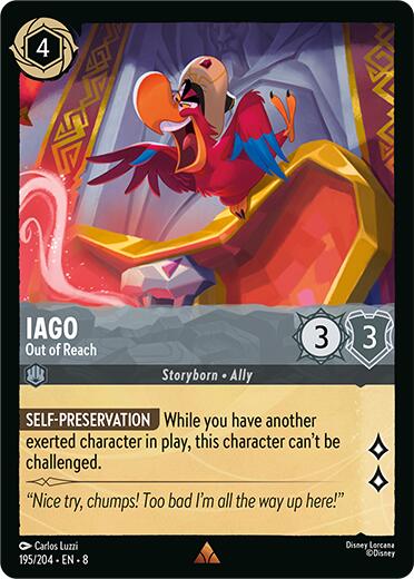 Iago - Out of Reach (195/204) [Reign of Jafar] | Infinity Cards & Collectibles