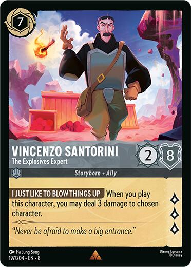 Vincenzo Santorini - The Explosives Expert (197/204) [Reign of Jafar] | Infinity Cards & Collectibles