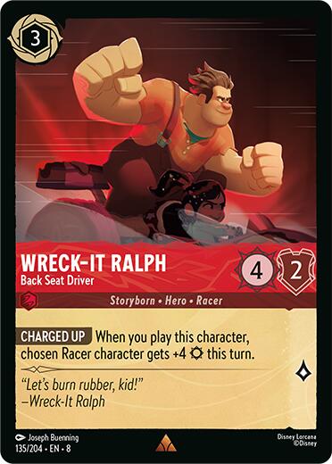 Wreck-It Ralph - Back Seat Driver (135/204) [Reign of Jafar] | Infinity Cards & Collectibles