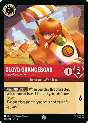 Gloyd Orangeboar - Fierce Competitor (121/204) [Reign of Jafar] | Infinity Cards & Collectibles