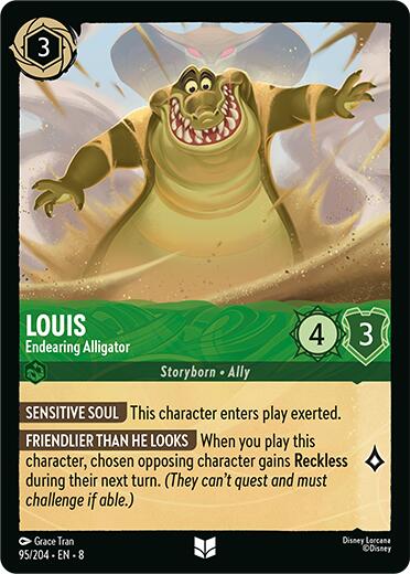 Louis - Endearing Alligator (95/204) [Reign of Jafar] | Infinity Cards & Collectibles