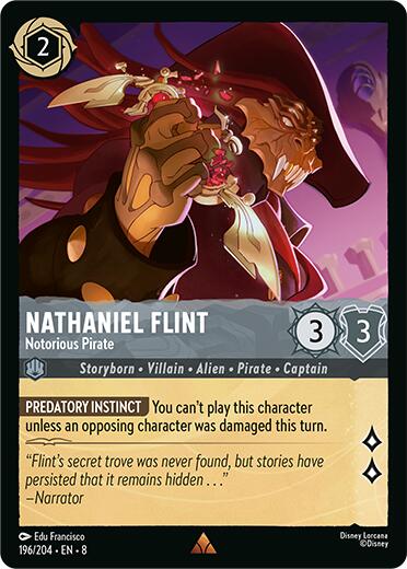Nathaniel Flint - Notorious Pirate (196/204) [Reign of Jafar] | Infinity Cards & Collectibles