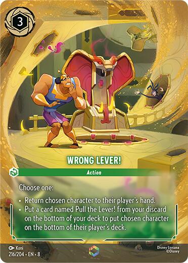 Wrong Lever! (Enchanted) (216/204) [Reign of Jafar] | Infinity Cards & Collectibles
