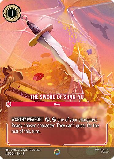 The Sword of Shan Yu (Enchanted) (219/204) [Reign of Jafar] | Infinity Cards & Collectibles