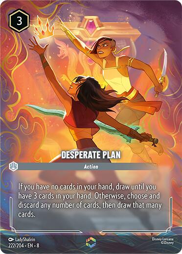 Desperate Plan (Enchanted) (222/204) [Reign of Jafar] | Infinity Cards & Collectibles