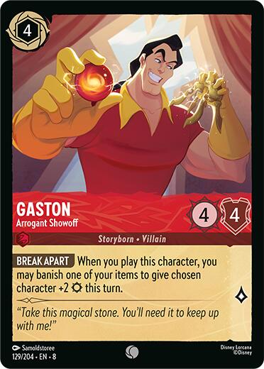 Gaston - Arrogant Showoff (129/204) [Reign of Jafar] | Infinity Cards & Collectibles
