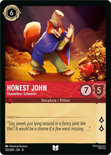 Honest John - Shameless Schemer (122/204) [Reign of Jafar] | Infinity Cards & Collectibles