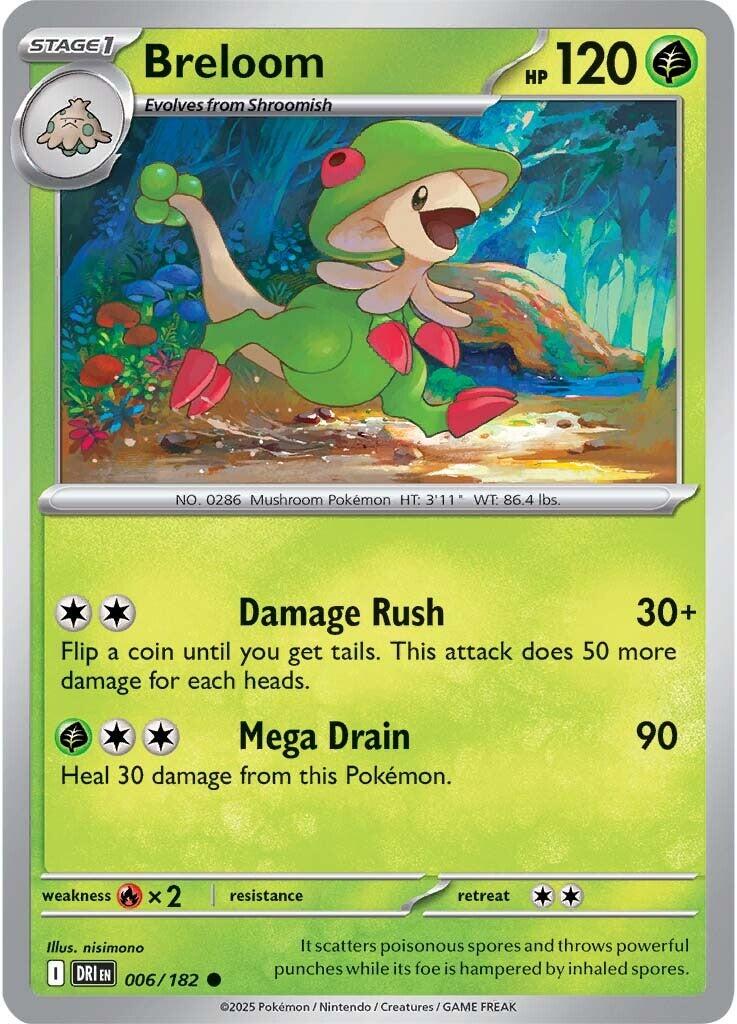 Breloom (006/182) [Scarlet & Violet: Destined Rivals] | Infinity Cards & Collectibles