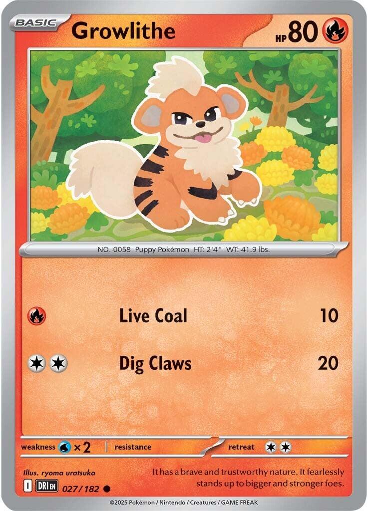 Growlithe (027/182) [Scarlet & Violet: Destined Rivals] | Infinity Cards & Collectibles