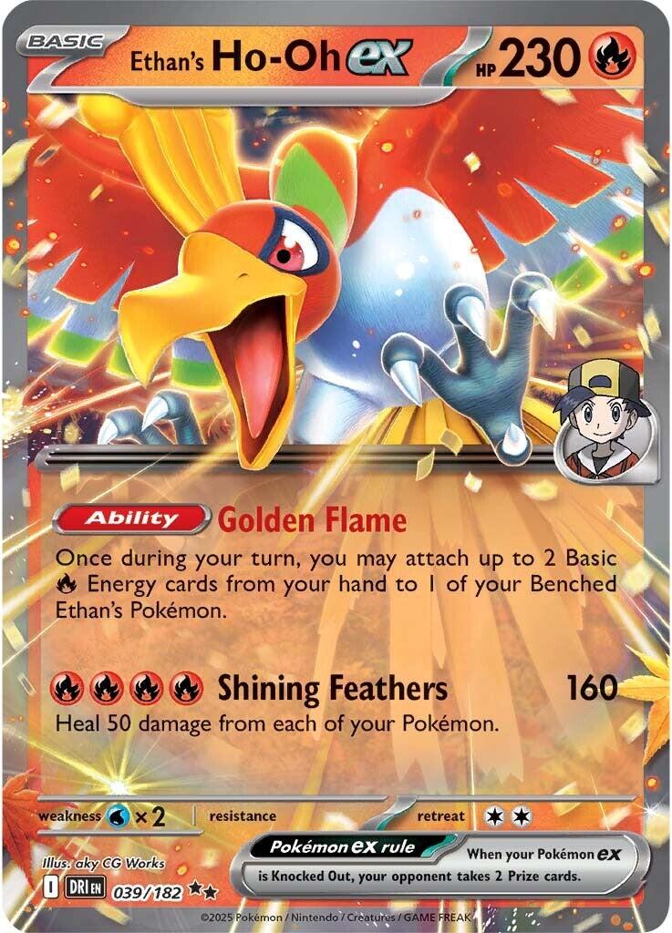 Ethan's Ho-Oh ex (039/182) [Scarlet & Violet: Destined Rivals] | Infinity Cards & Collectibles