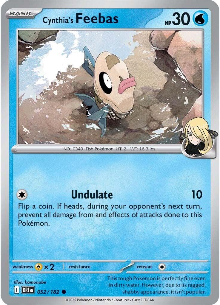 Cynthia's Feebas (052/182) [Scarlet & Violet: Destined Rivals] | Infinity Cards & Collectibles