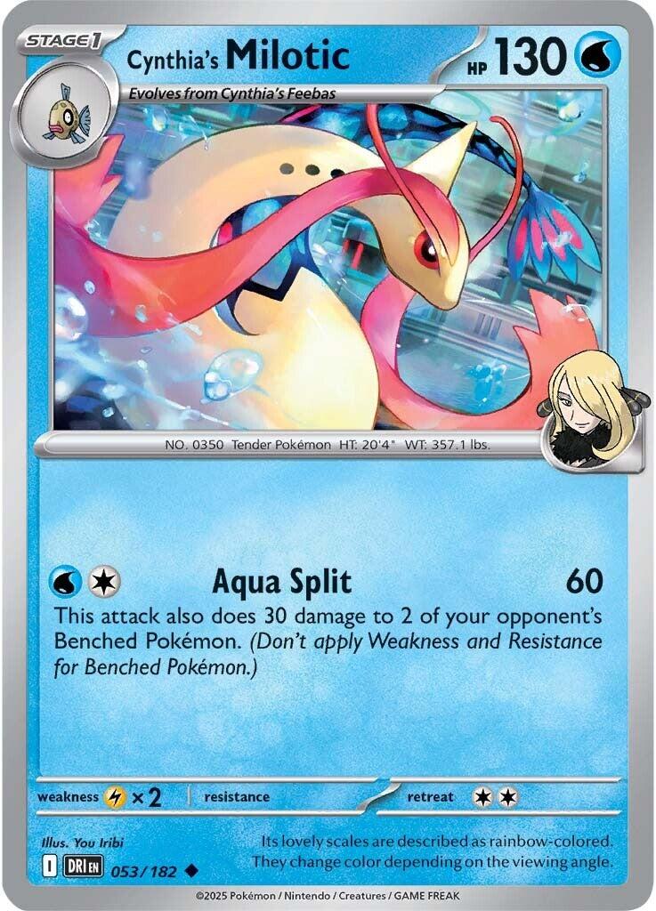 Cynthia's Milotic (053/182) [Scarlet & Violet: Destined Rivals] | Infinity Cards & Collectibles