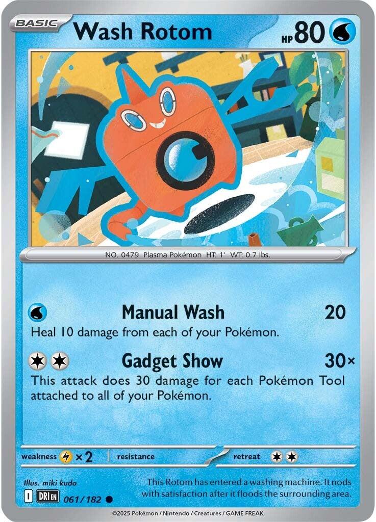 Wash Rotom (061/182) [Scarlet & Violet: Destined Rivals] | Infinity Cards & Collectibles