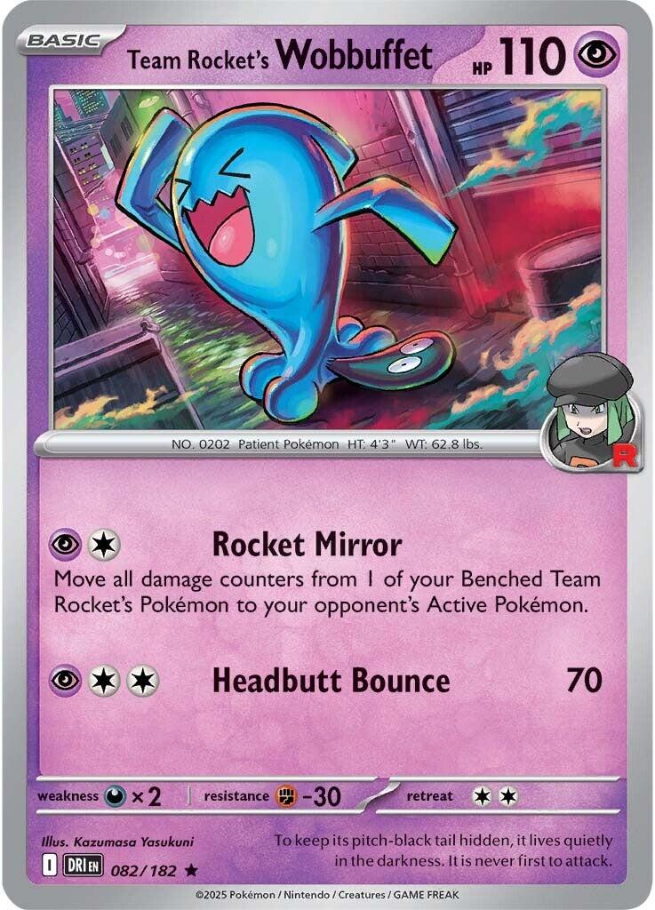 Team Rocket's Wobbuffet (082/182) [Scarlet & Violet: Destined Rivals] | Infinity Cards & Collectibles