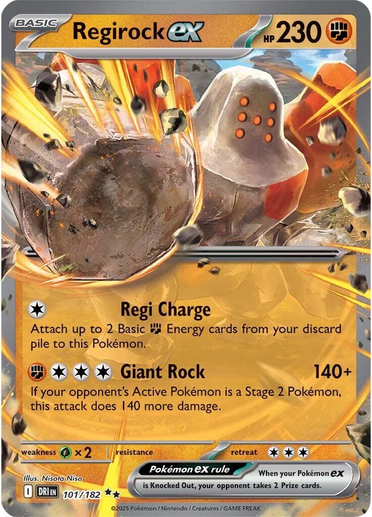Regirock ex (101/182) [Scarlet & Violet: Destined Rivals] | Infinity Cards & Collectibles