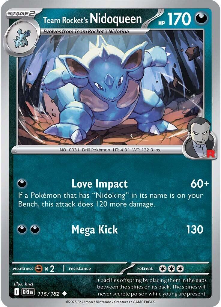 Team Rocket's Nidoqueen (116/182) [Scarlet & Violet: Destined Rivals] | Infinity Cards & Collectibles