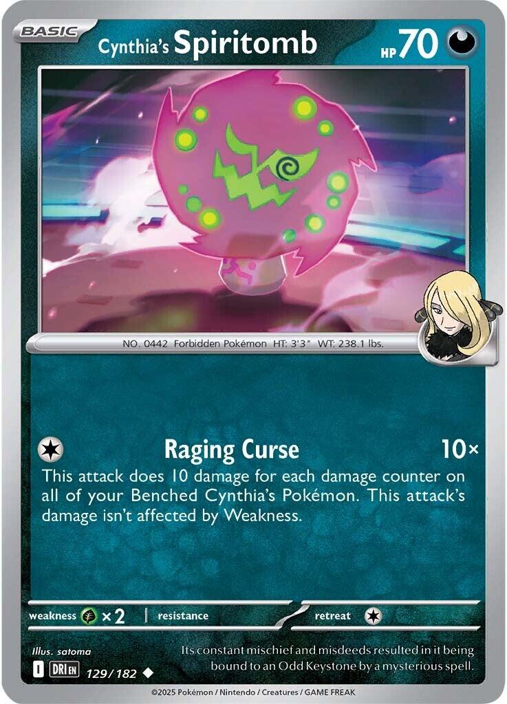 Cynthia's Spiritomb (129/182) [Scarlet & Violet: Destined Rivals] | Infinity Cards & Collectibles