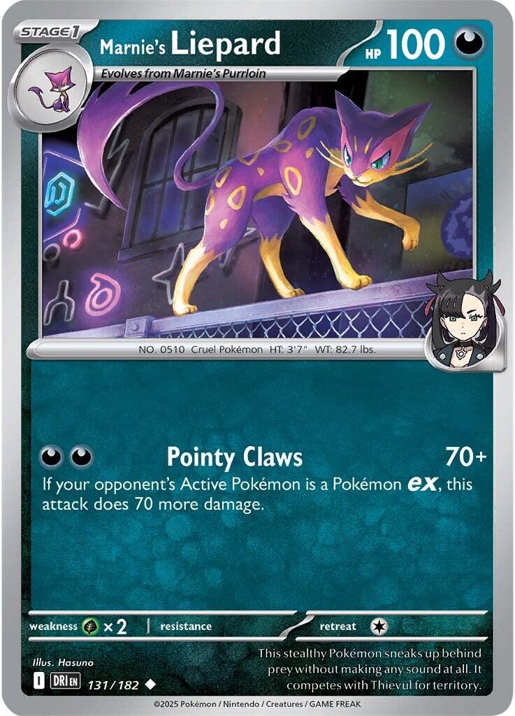 Marnie's Liepard (131/182) [Scarlet & Violet: Destined Rivals] | Infinity Cards & Collectibles