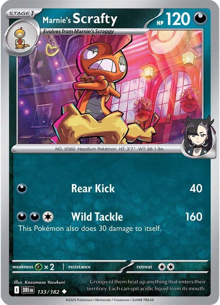 Marnie's Scrafty (133/182) [Scarlet & Violet: Destined Rivals] | Infinity Cards & Collectibles