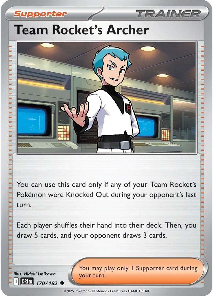Team Rocket's Archer (170/182) [Scarlet & Violet: Destined Rivals] | Infinity Cards & Collectibles