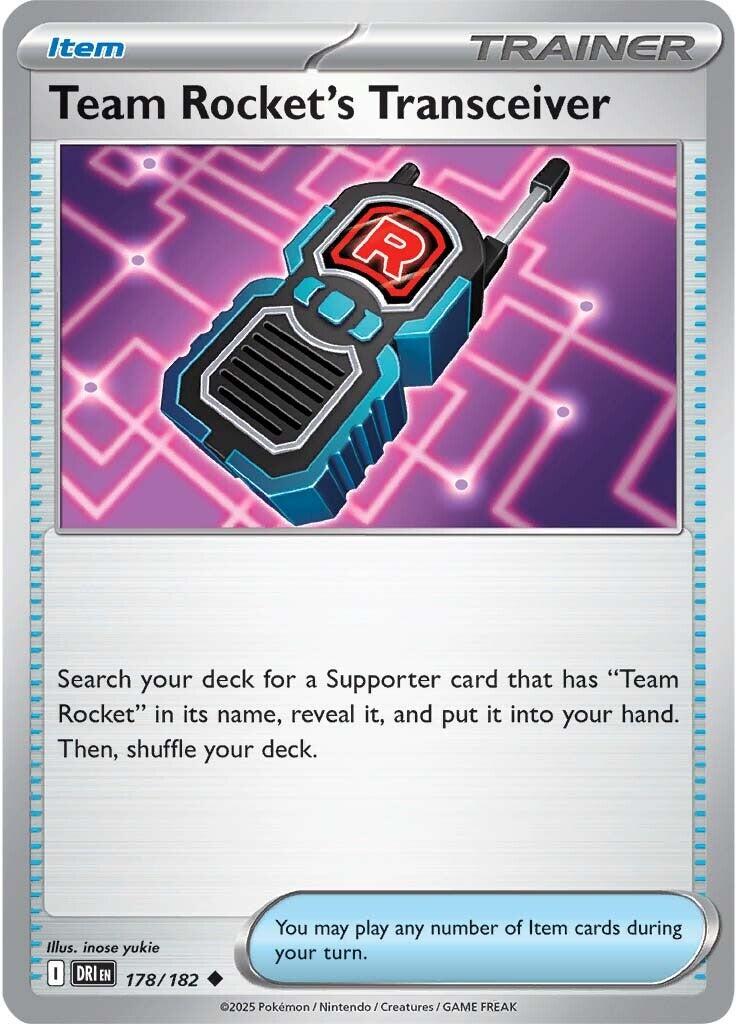 Team Rocket's Transceiver (178/182) [Scarlet & Violet: Destined Rivals] | Infinity Cards & Collectibles
