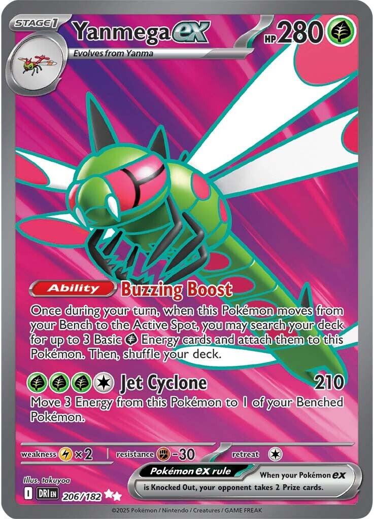 Yanmega ex (206/182) [Scarlet & Violet: Destined Rivals] | Infinity Cards & Collectibles