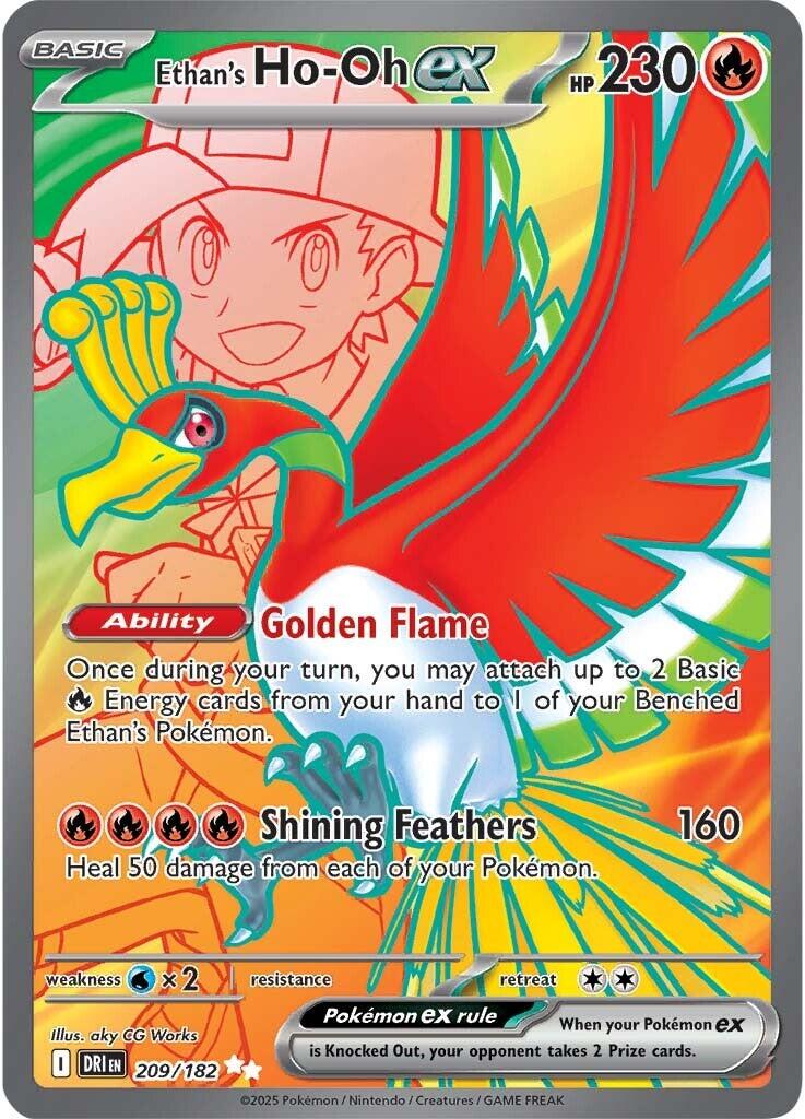 Ethan's Ho-Oh ex (209/182) [Scarlet & Violet: Destined Rivals] | Infinity Cards & Collectibles