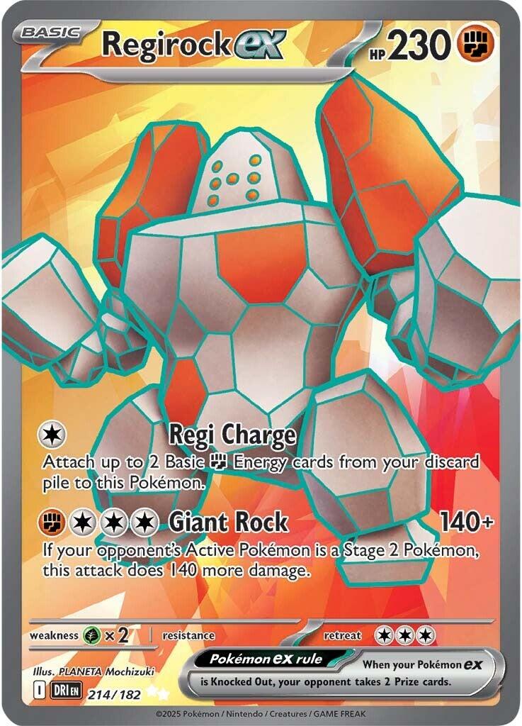 Regirock ex (214/182) [Scarlet & Violet: Destined Rivals] | Infinity Cards & Collectibles