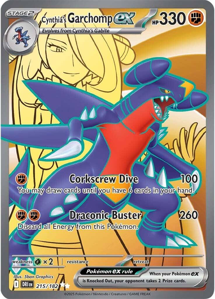 Cynthia's Garchomp ex (215/182) [Scarlet & Violet: Destined Rivals] | Infinity Cards & Collectibles