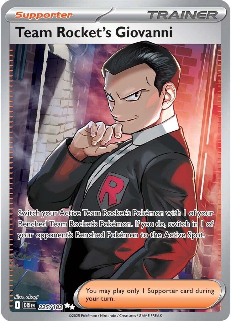 Team Rocket's Giovanni (225/182) [Scarlet & Violet: Destined Rivals] | Infinity Cards & Collectibles