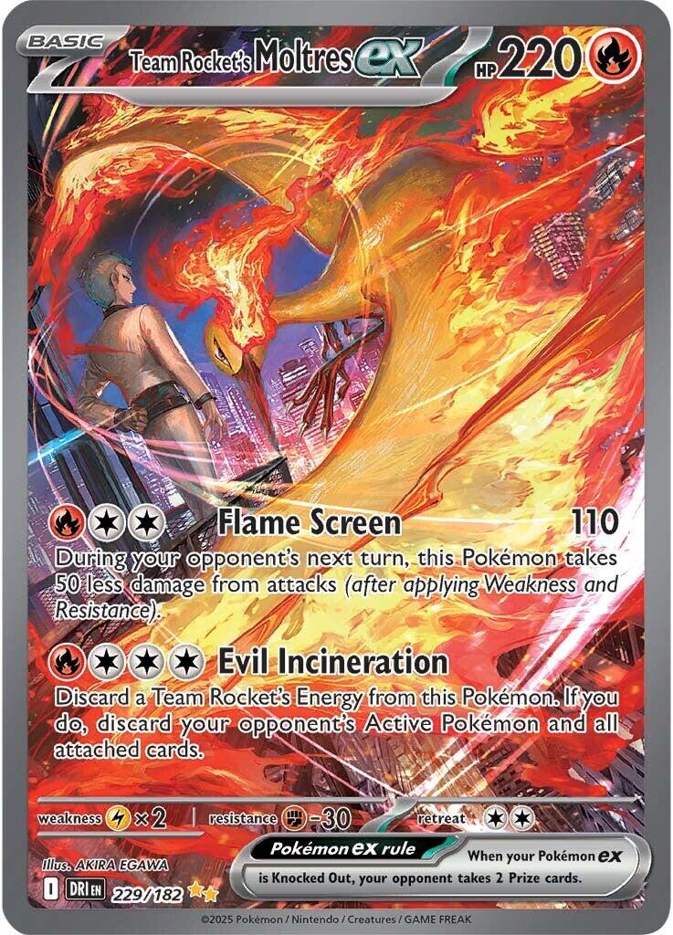 Team Rocket's Moltres ex (229/182) [Scarlet & Violet: Destined Rivals] | Infinity Cards & Collectibles