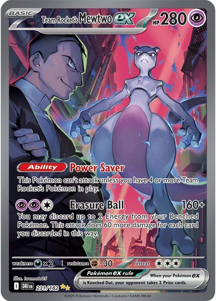 Team Rocket's Mewtwo ex (231/182) [Scarlet & Violet: Destined Rivals] | Infinity Cards & Collectibles