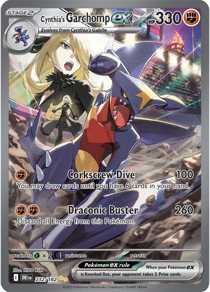 Cynthia's Garchomp ex (232/182) [Scarlet & Violet: Destined Rivals] | Infinity Cards & Collectibles