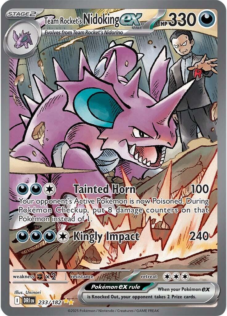 Team Rocket's Nidoking ex (233/182) [Scarlet & Violet: Destined Rivals] | Infinity Cards & Collectibles
