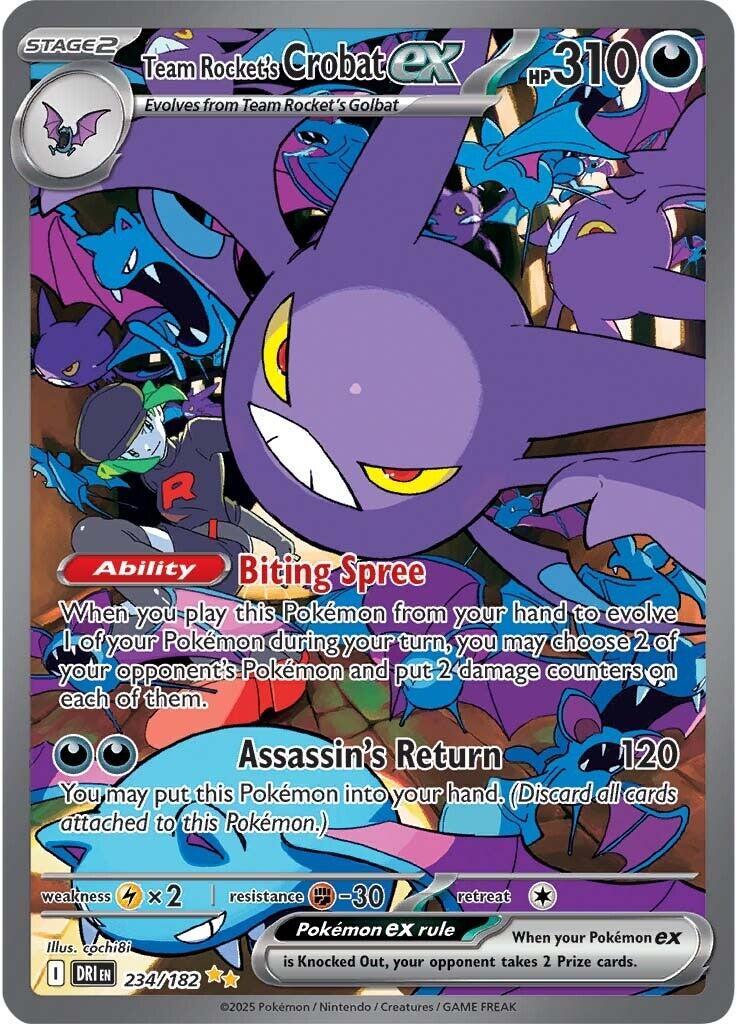 Team Rocket's Crobat ex (234/182) [Scarlet & Violet: Destined Rivals] | Infinity Cards & Collectibles