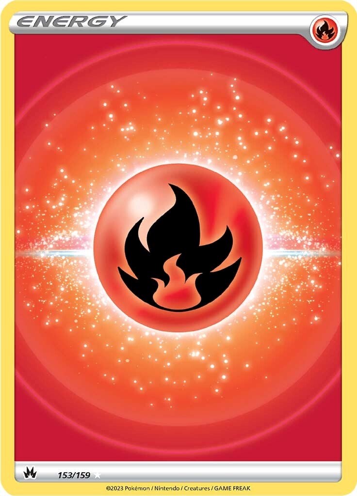 Fire Energy (153/159) (Texture Full Art) [Sword & Shield: Crown Zenith] | Infinity Cards & Collectibles