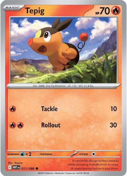 Tepig (011/086) [Scarlet & Violet: White Flare] | Infinity Cards & Collectibles