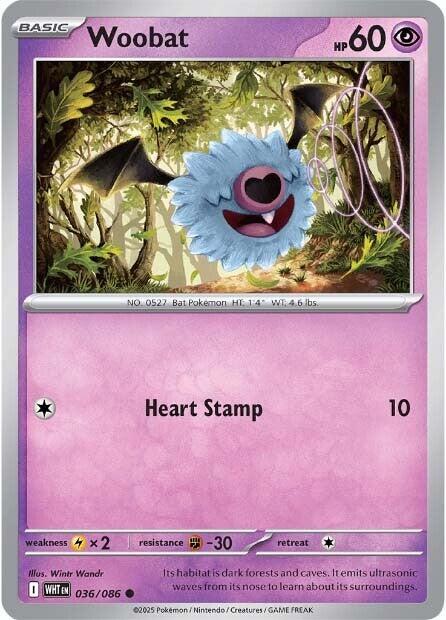 Woobat (036/086) [Scarlet & Violet: White Flare] | Infinity Cards & Collectibles