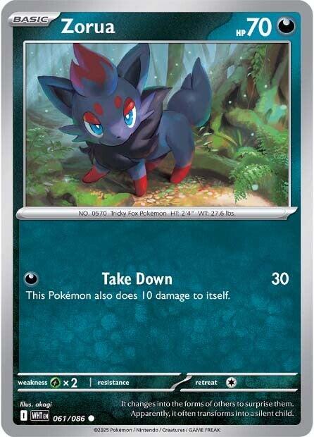Zorua (061/086) [Scarlet & Violet: White Flare] | Infinity Cards & Collectibles